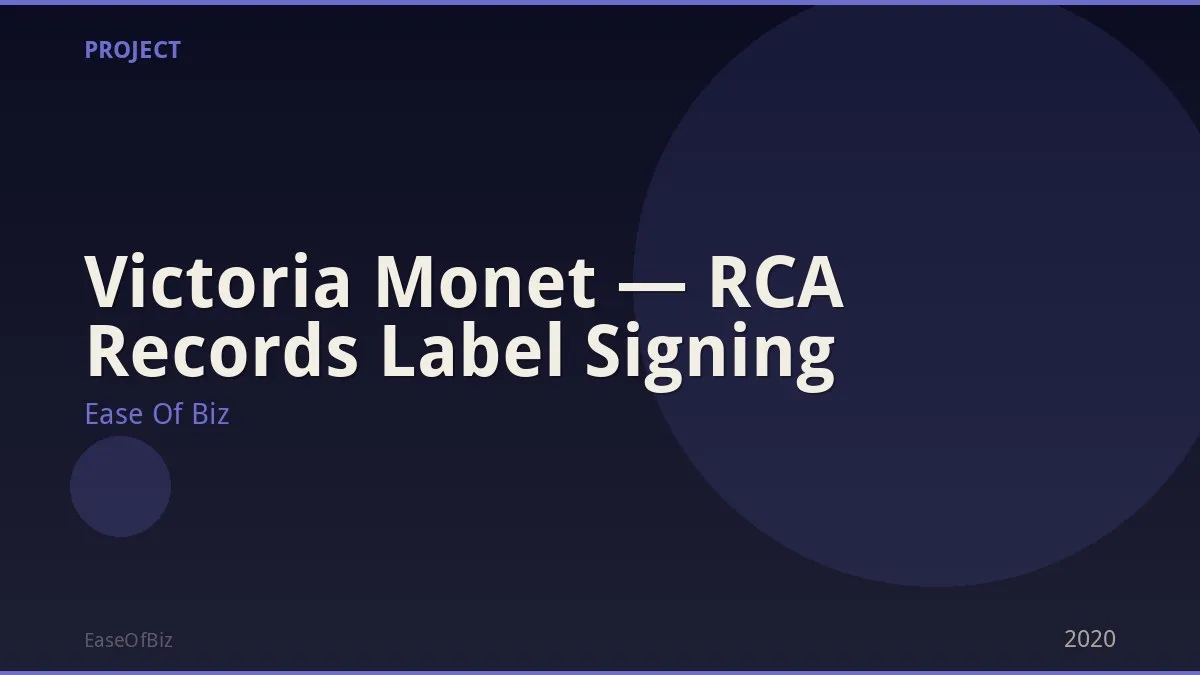 Victoria Monet — RCA Records Label Signing