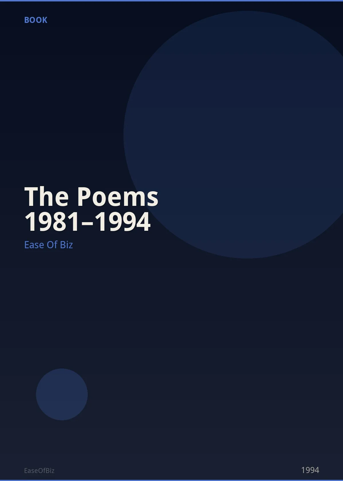 The Poems 1981–1994