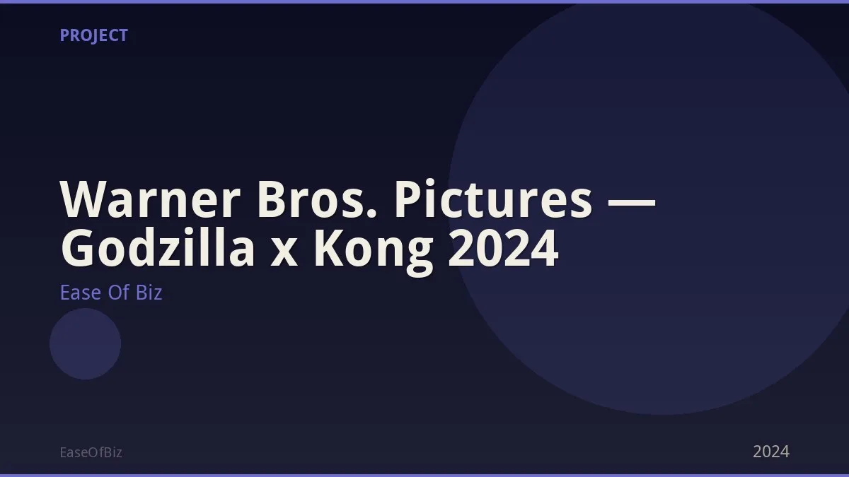 Warner Bros. Pictures — Godzilla x Kong 2024