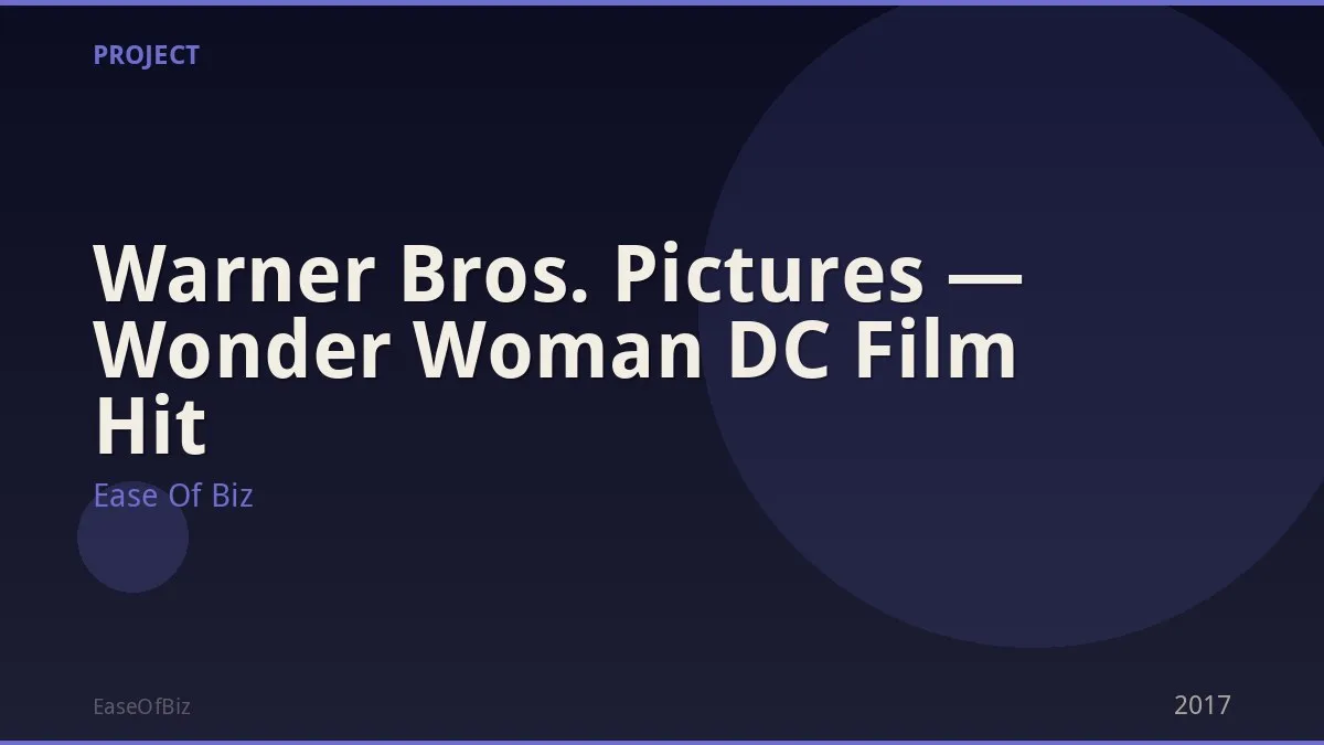 Warner Bros. Pictures — Wonder Woman DC Film Hit