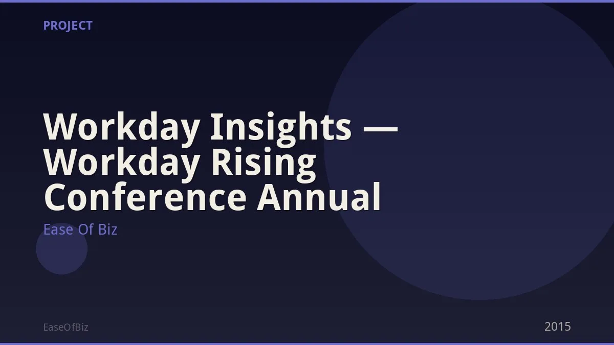 Workday Insights — Workday Rising Conference Annual
