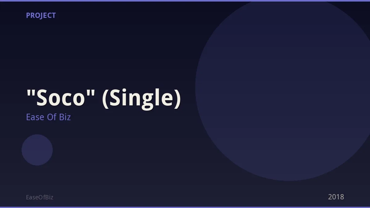 "Soco" (Single)