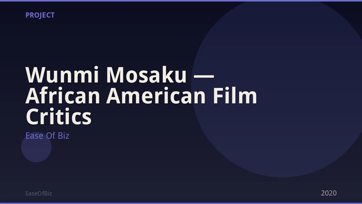 Wunmi Mosaku — African American Film Critics