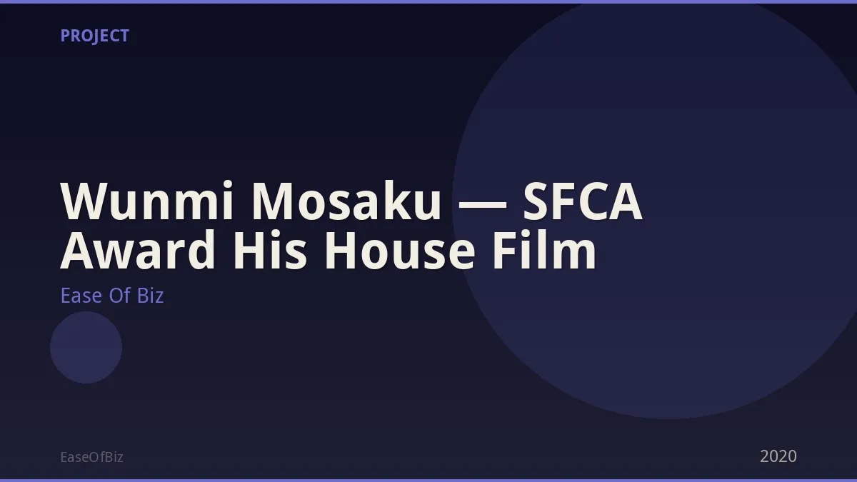 Wunmi Mosaku — SFCA Award His House Film