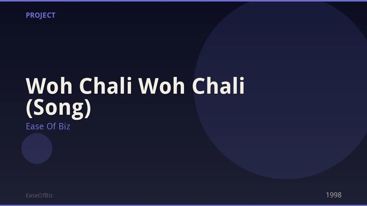Woh Chali Woh Chali (Song)
