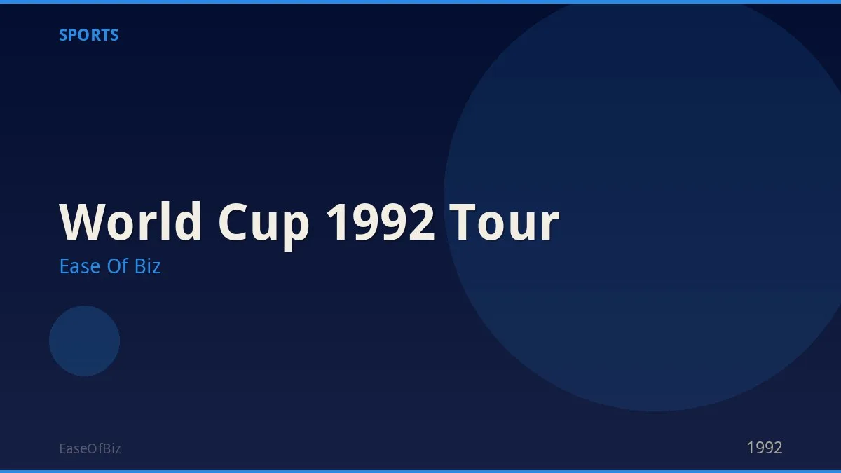 World Cup 1992 Tour
