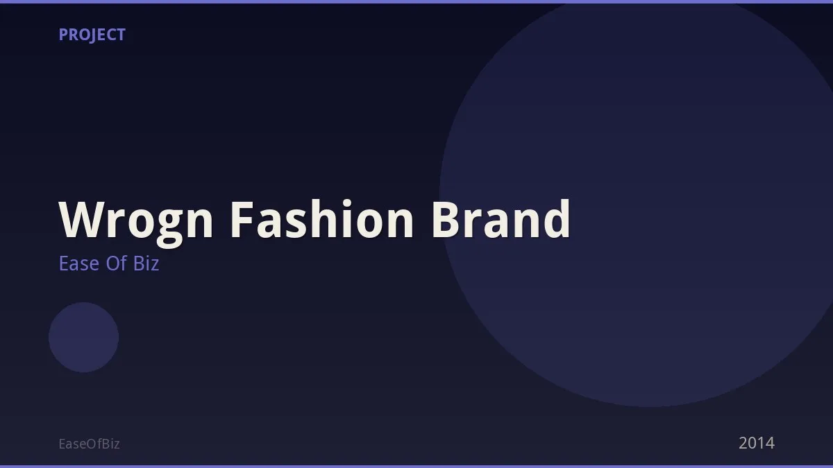Wrogn Fashion Brand