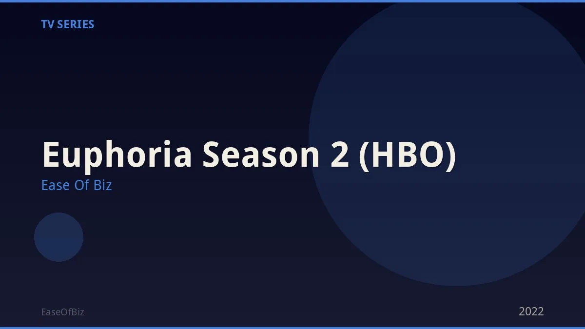 Euphoria Season 2 (HBO)