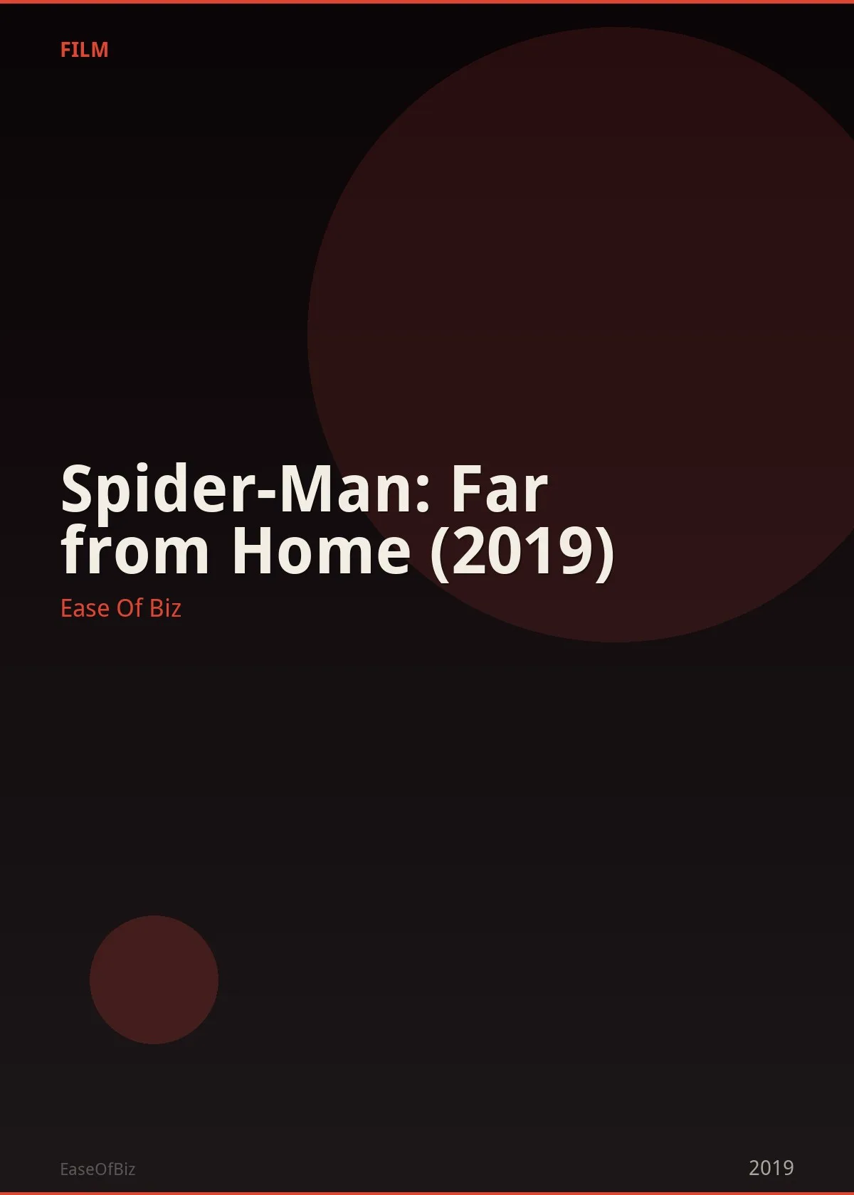 Spider-Man: Far from Home (2019)