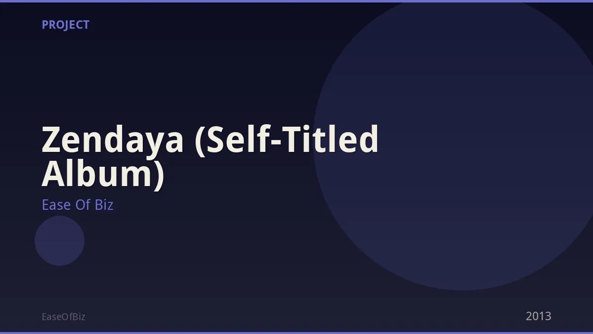 Zendaya (Self-Titled Album)