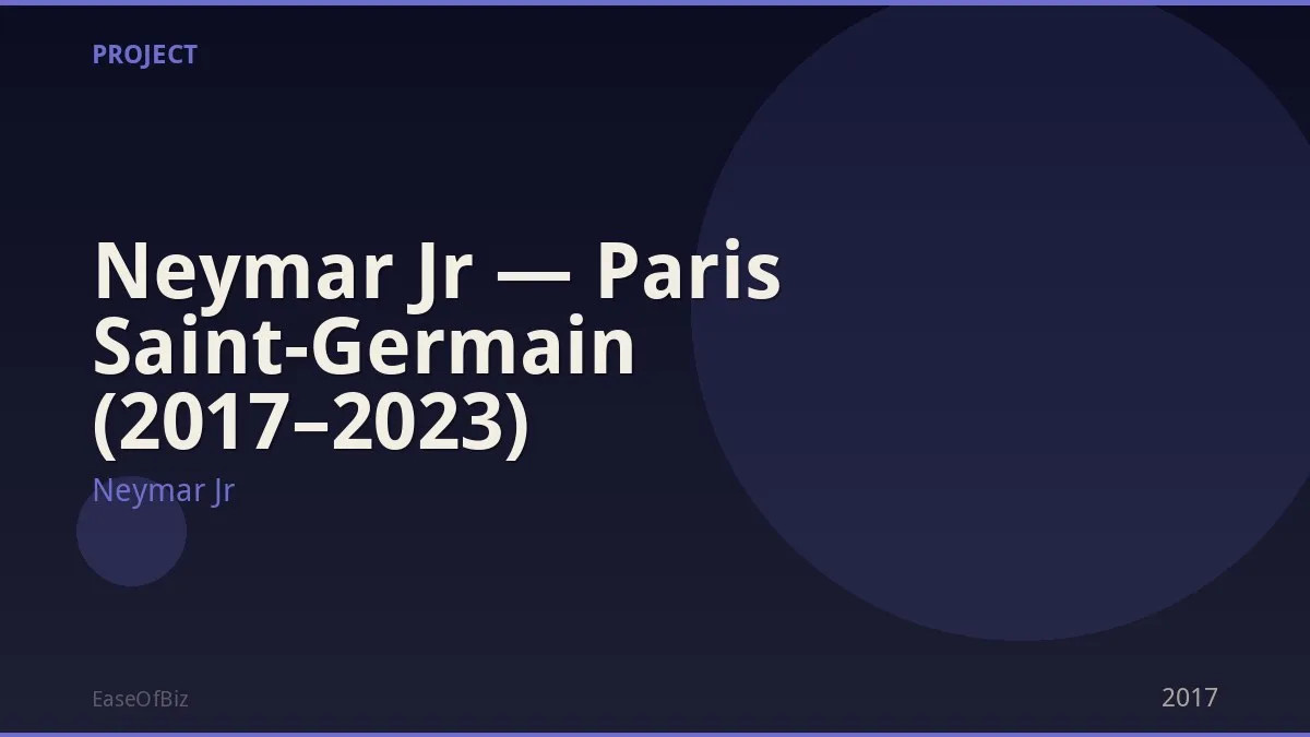 Neymar Jr — Paris Saint-Germain (2017–2023)