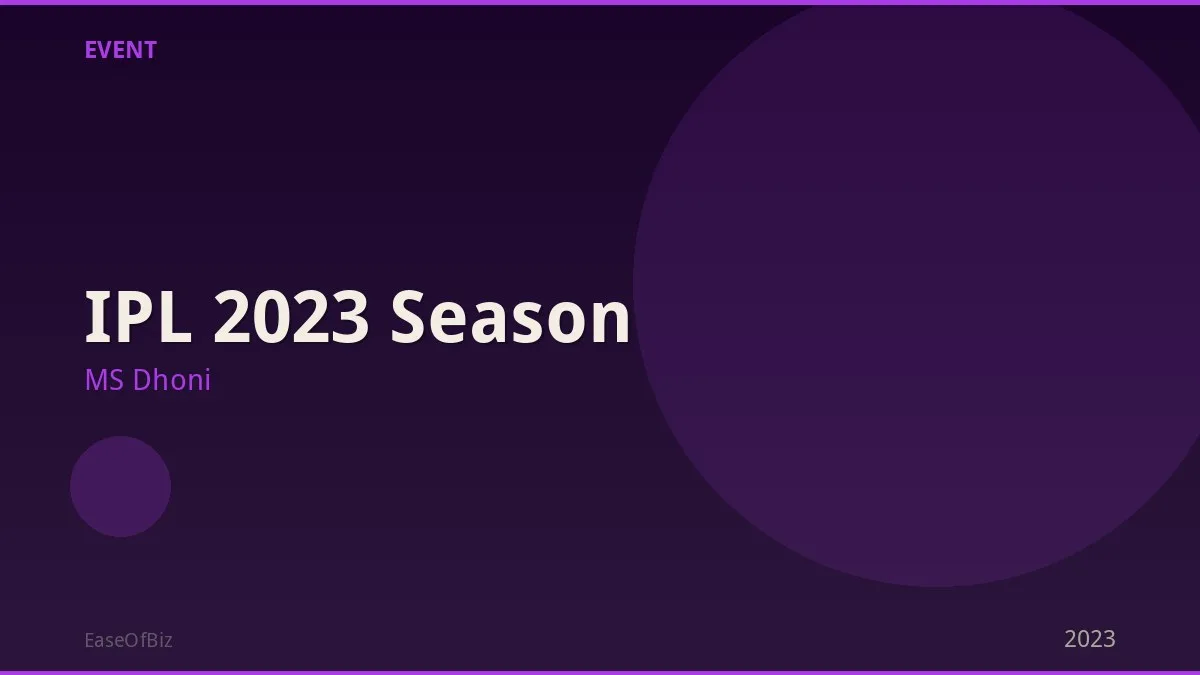 IPL 2023 Season