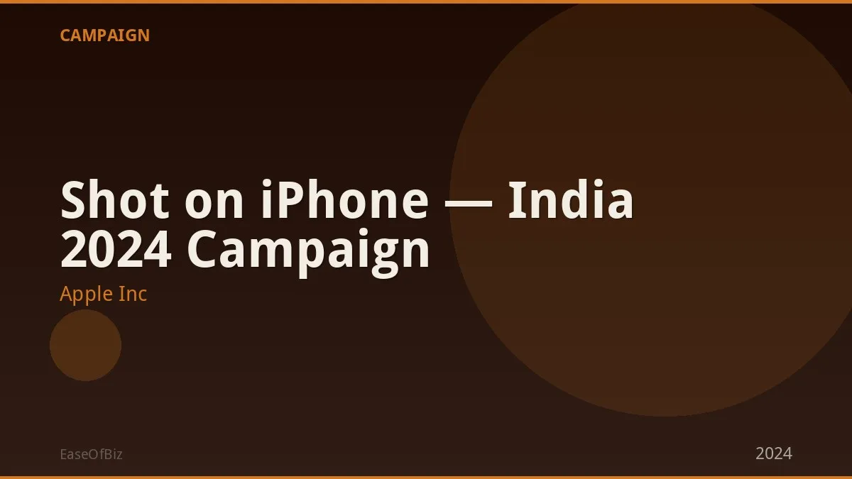 Shot on iPhone — India 2024 Campaign