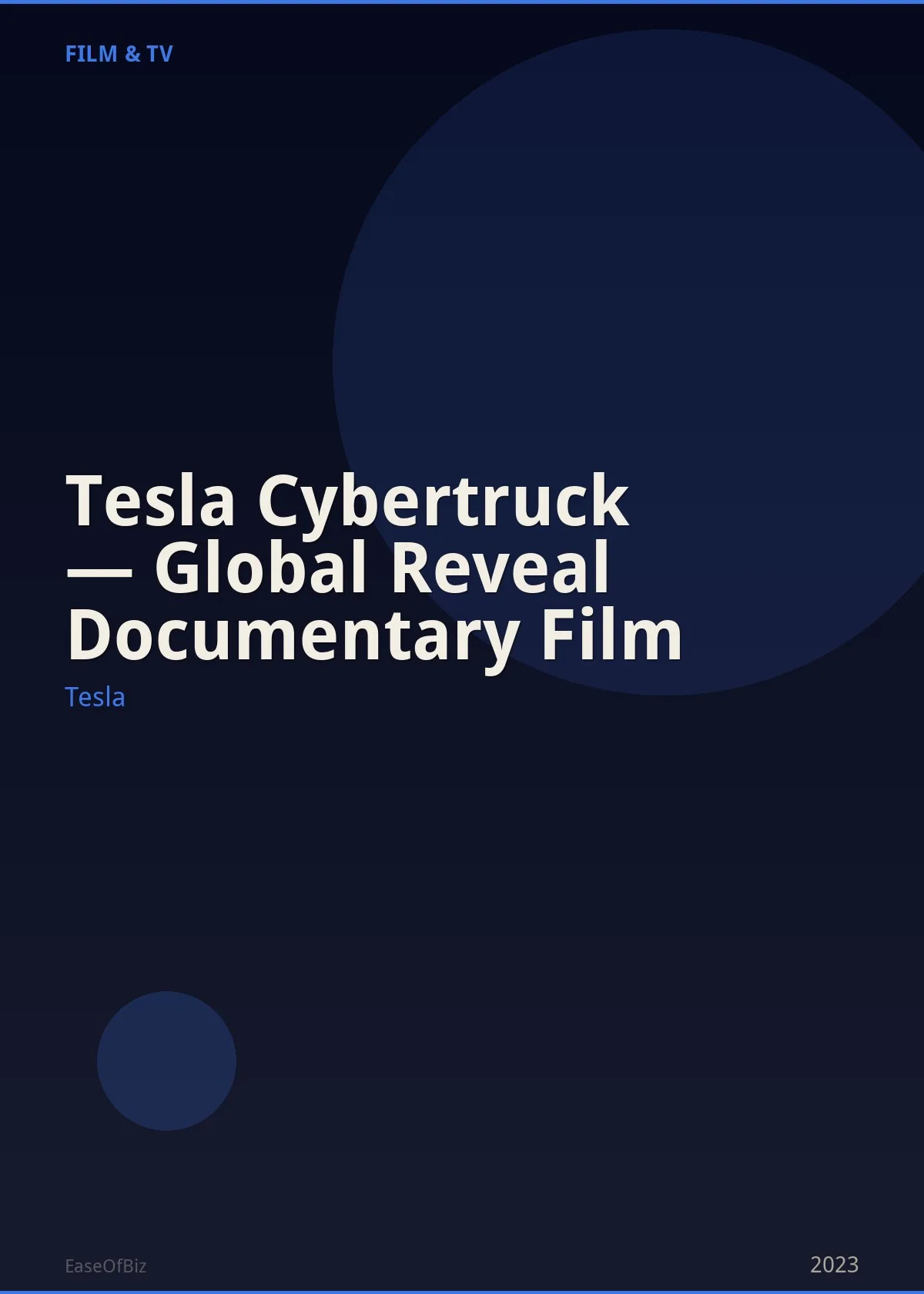Tesla Cybertruck — Global Reveal Documentary Film