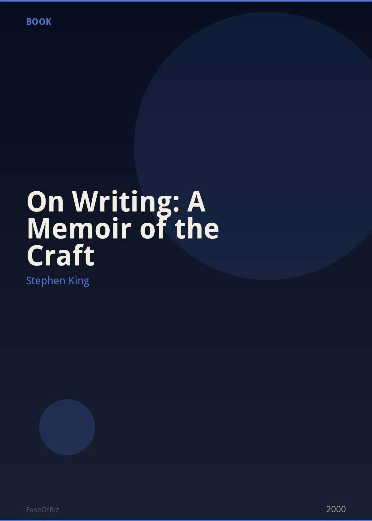 On Writing: A Memoir of the Craft