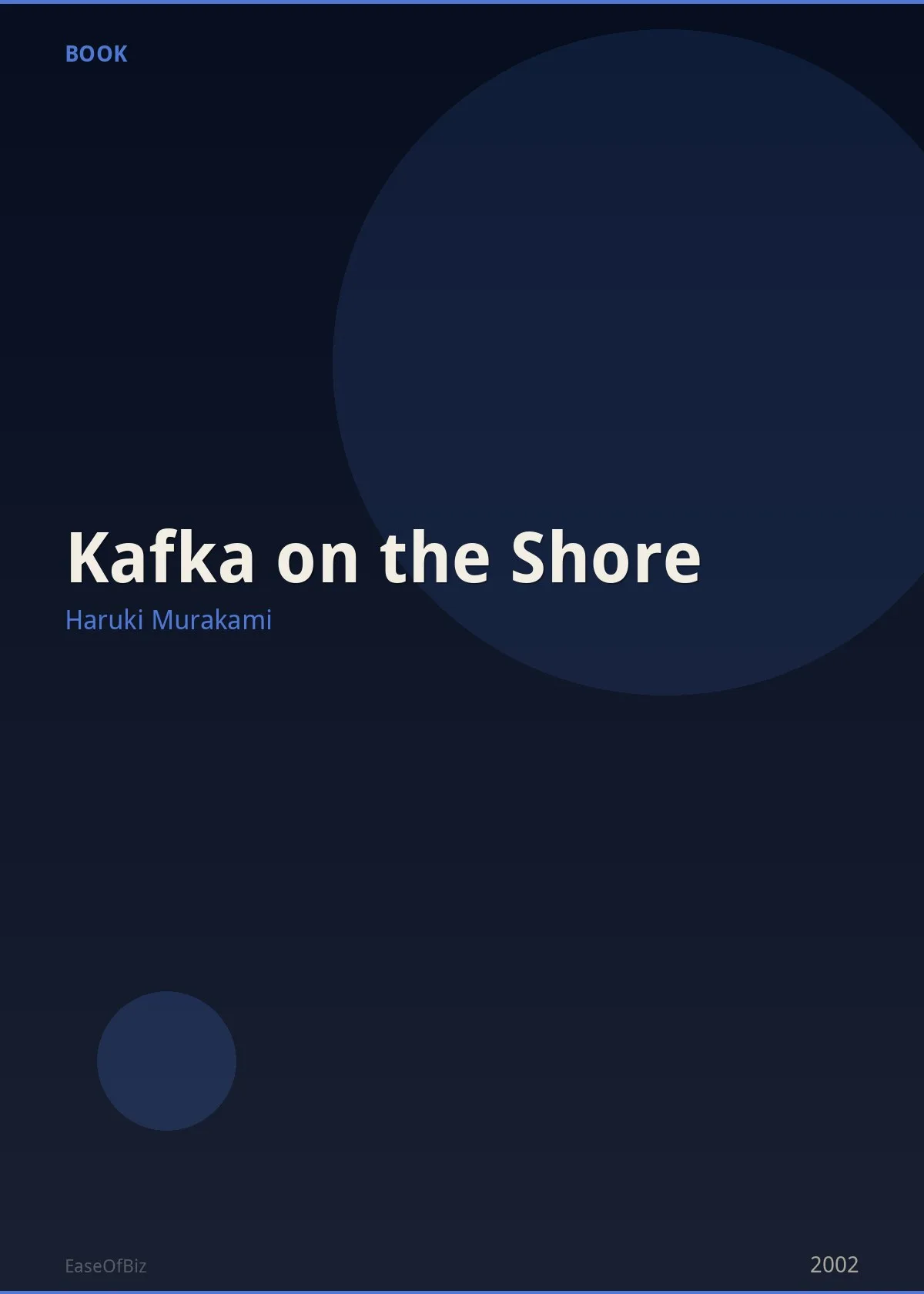 Kafka on the Shore