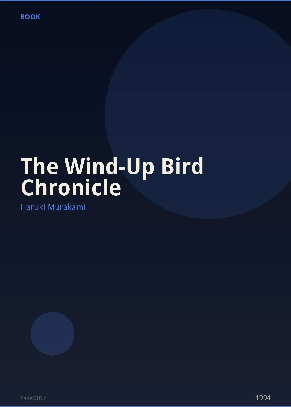 The Wind-Up Bird Chronicle