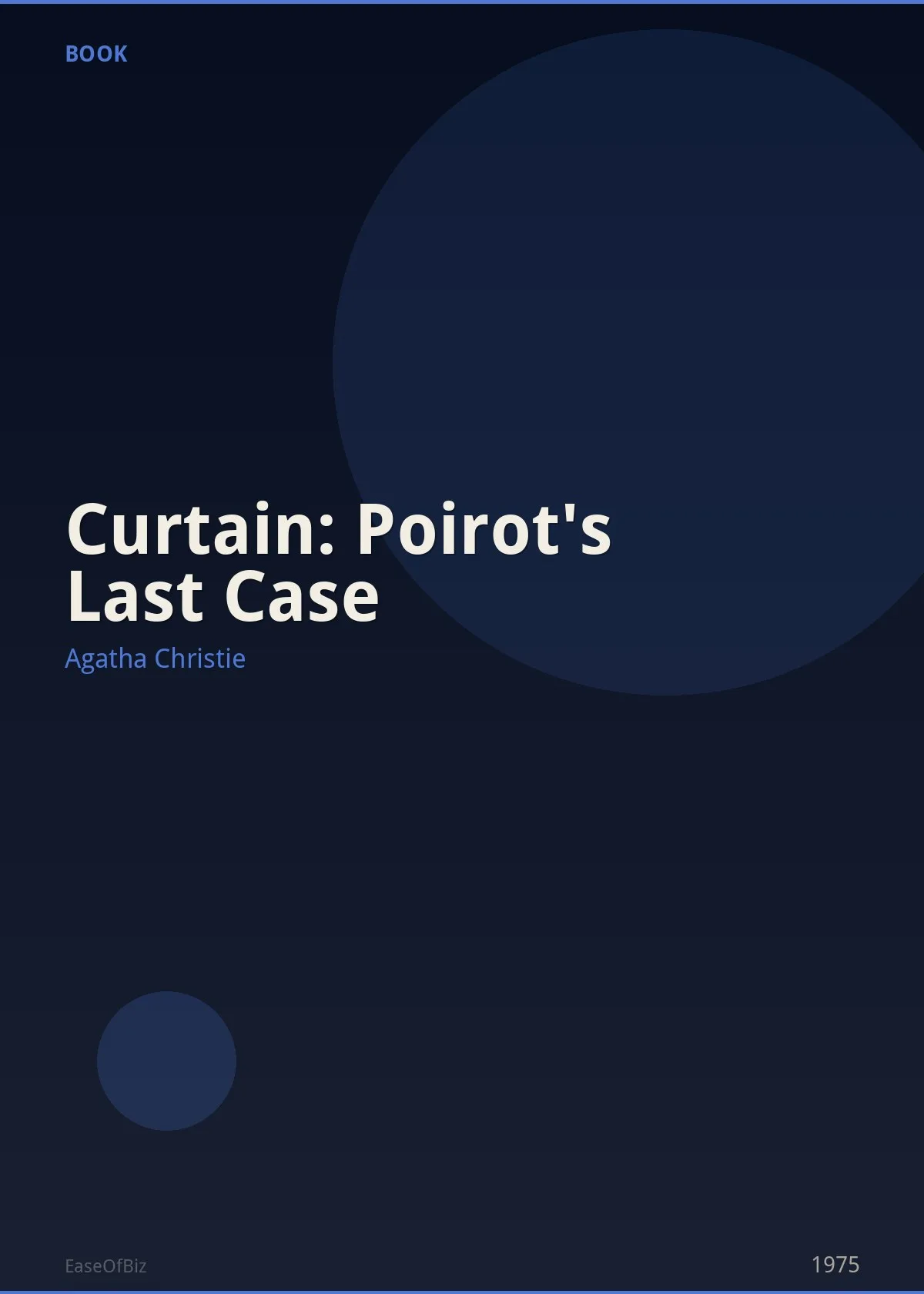 Curtain: Poirot's Last Case