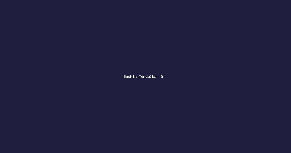 Sachin Tendulkar — Post-Cricket Mentorship, Brands and Legacy