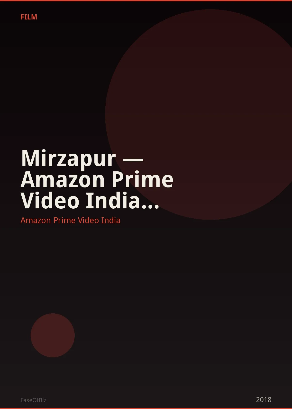 Mirzapur — Amazon Prime Video India (2018–present)