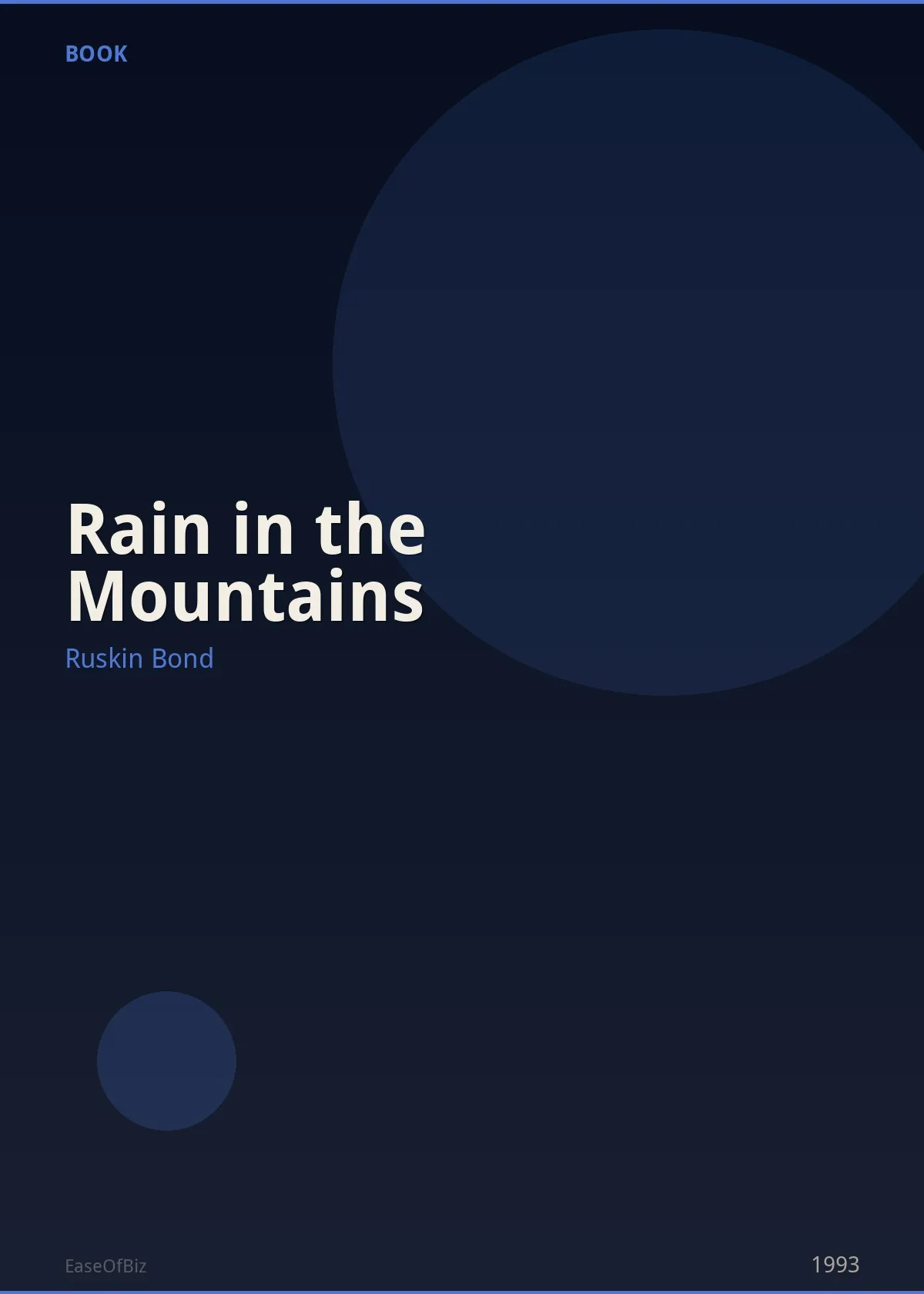Rain in the Mountains