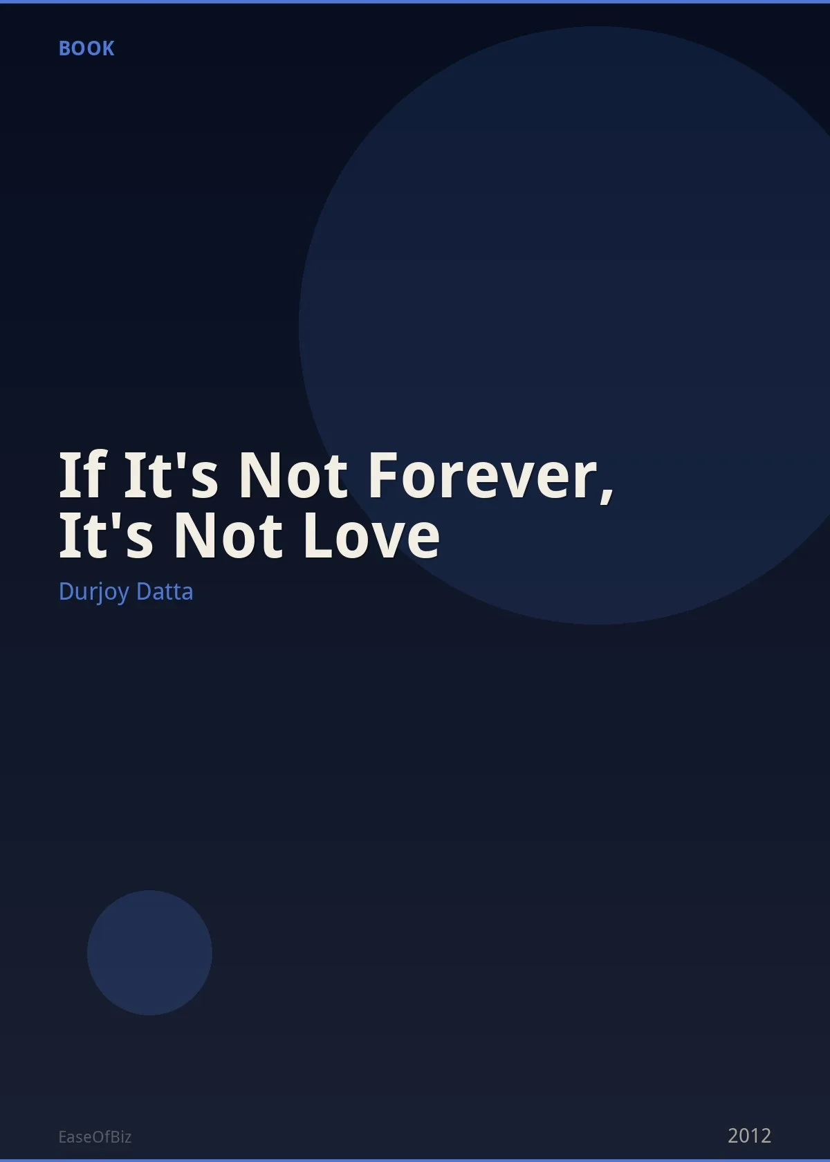 If It's Not Forever, It's Not Love