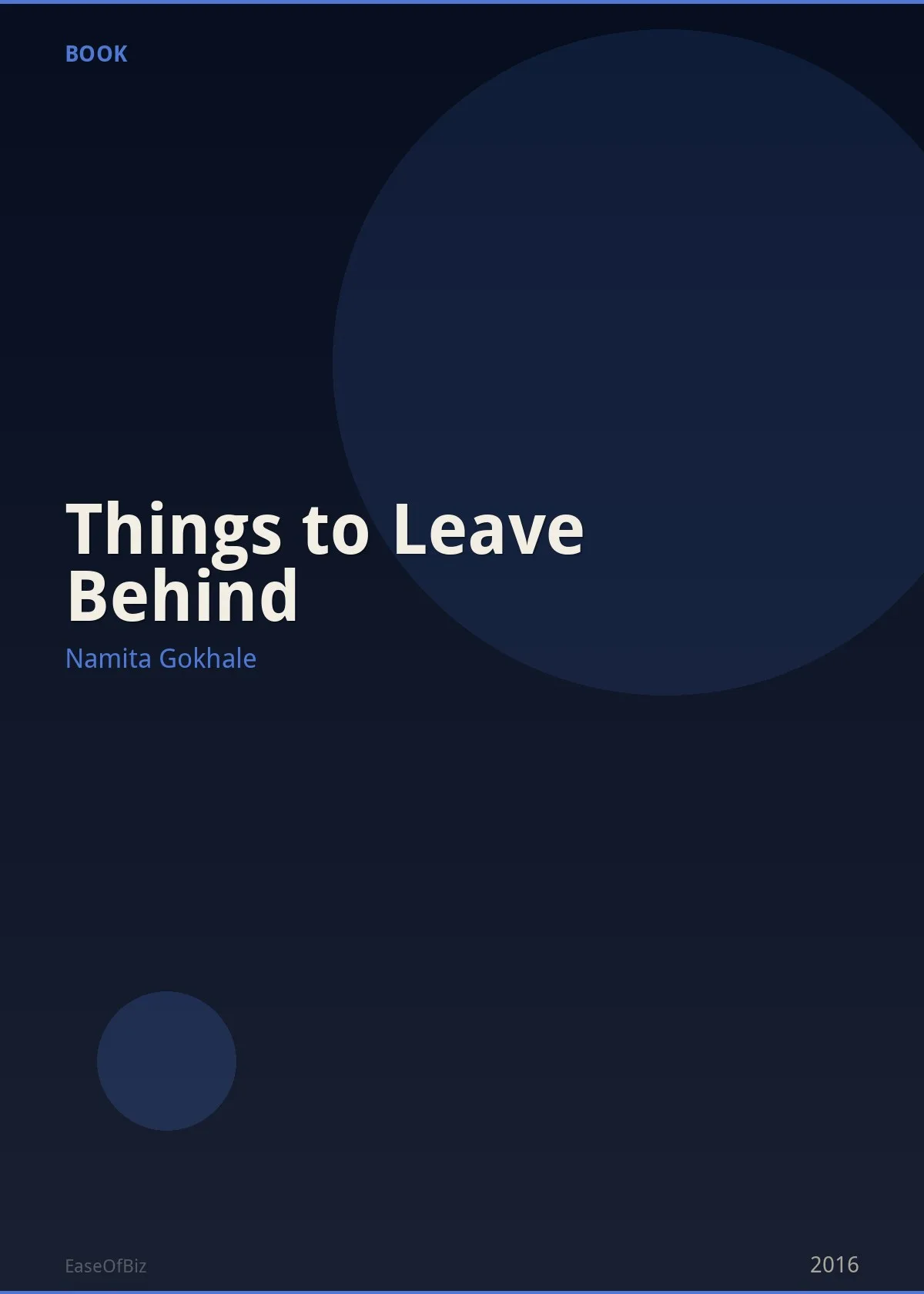 Things to Leave Behind