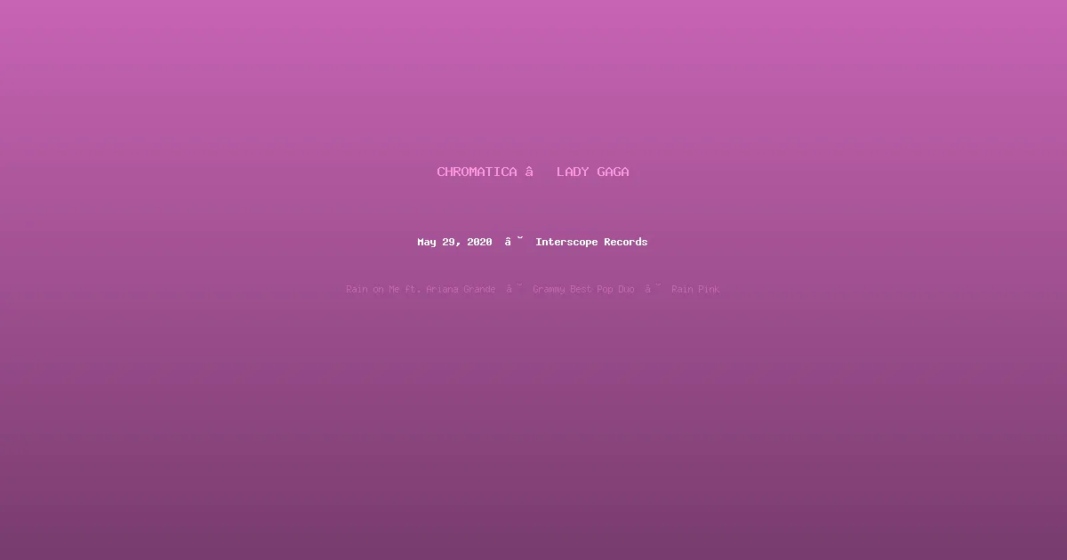 Chromatica