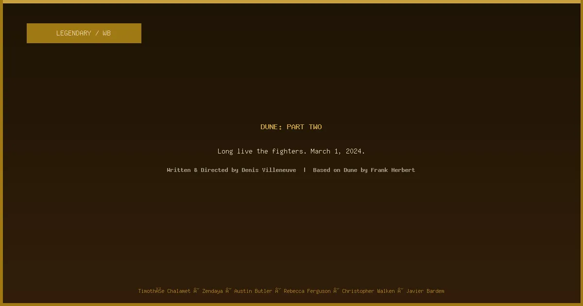 Dune: Part Two