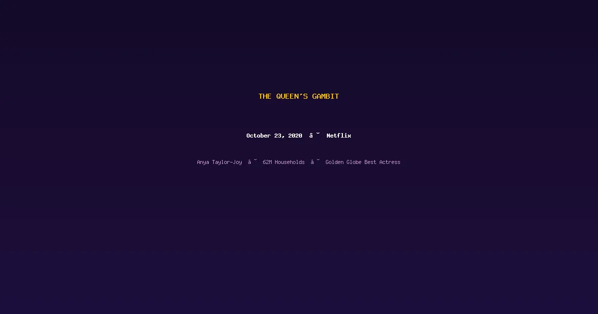 The Queen's Gambit
