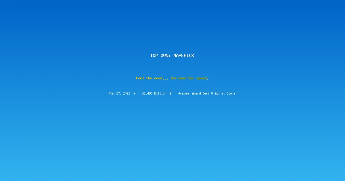 Top Gun: Maverick