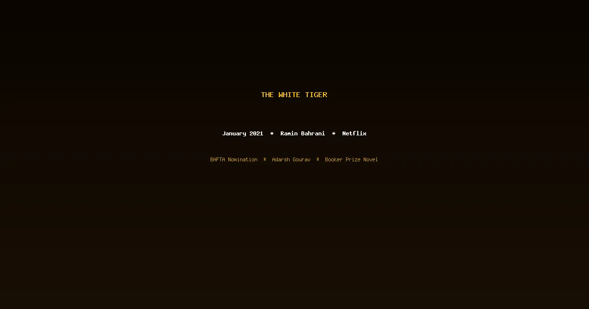 The White Tiger